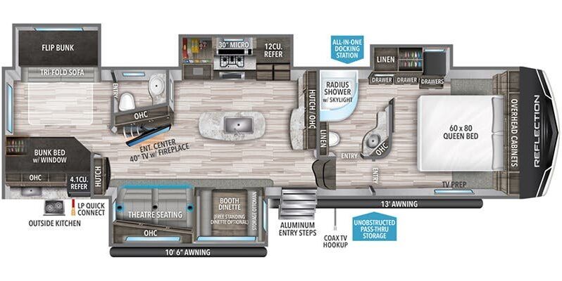 
								2022 Grand Design Reflection 311 BHS, Bunk Room, All Season full									