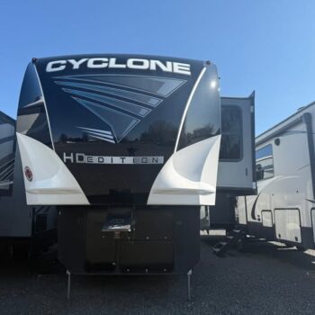 2021 Heartland Cyclone 4214 Toy Hauler, Front Living, Solar Package 14 ft Garage