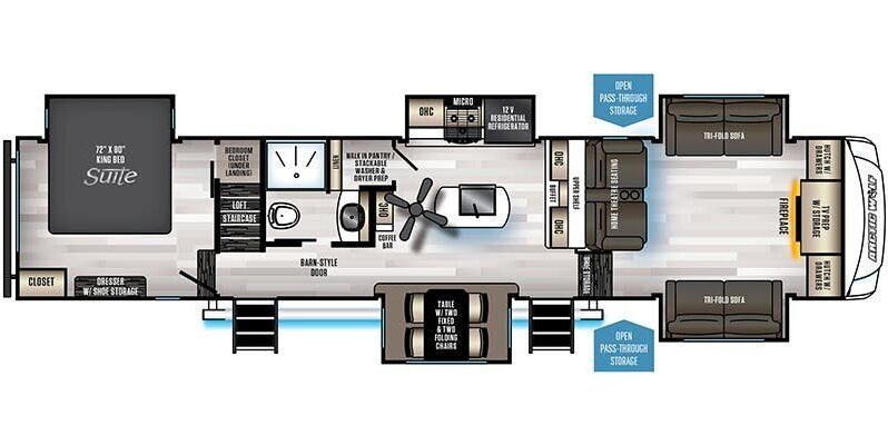 
								2022 Forest River ARCTIC WOLF 3990 SUITE full									
