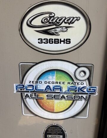 
								2017 Keystone Cougar 336BHS full									